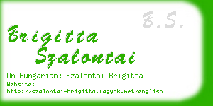 brigitta szalontai business card